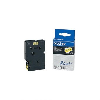 Brother Labelling Tape Cassette Black on Yellow 7.7mx12mm TC601