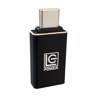 LC-Power Adapter USB-C male to USB 3.1 female Black LC-ADA-U31C