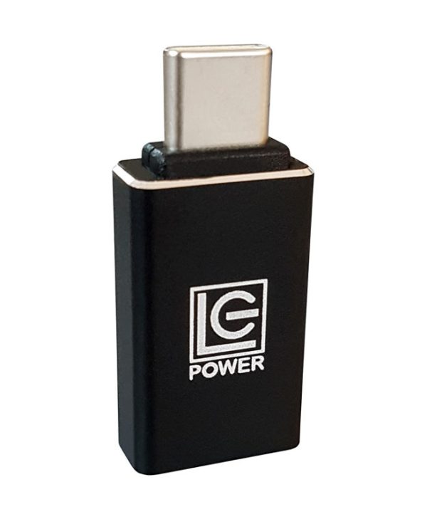 LC-Power Adapter USB-C male to USB 3.1 female Black LC-ADA-U31C