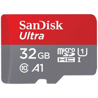 Sandisk Ultra R100 microSDHC 32GB Class10 A1+SD Adapter SDSQUA4-032G-GN6MA