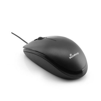 MediaRange Corded 3-Button Optical Mouse Black MROS212 - Image 2
