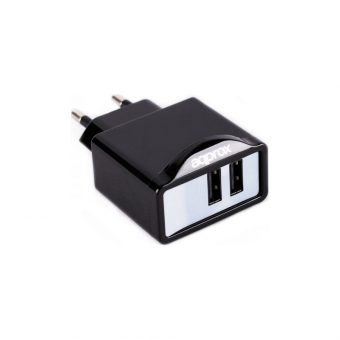 Approx Universal USB 2.1A Wall Charger with 6 Tips Black UATS - Image 2