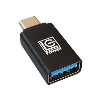 LC-Power Adapter USB-C male to USB 3.1 female Black LC-ADA-U31C - Image 3