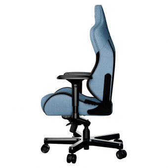 ANDA SEAT Gaming Chair T-PRO II Light Blue/ Black Fabric with Alcantara Stripes AD12XLLA-01-SB-F - Image 4