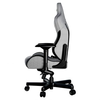 AndaSeat T-Pro II XL Gaming Chair Light Grey/Black Fabric with Alcantara Stripes AD12XLLA-01-GB-F - Image 4