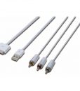 Digitus Cable AV +USB for Apple 1.5m White DB-600101-015-W