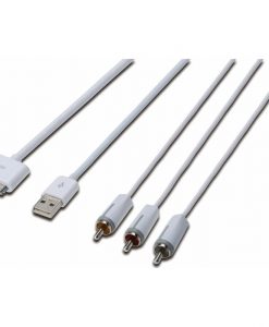Digitus Cable AV +USB for Apple 1.5m White DB-600101-015-W