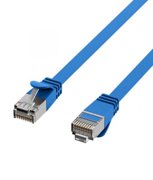 EFB Patch Cable CAT6a Flat 1m Blue K5545BL.1