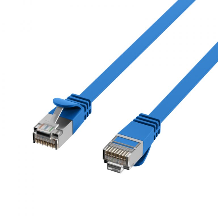 EFB Patch Cable CAT6a Flat 1m Blue K5545BL.1