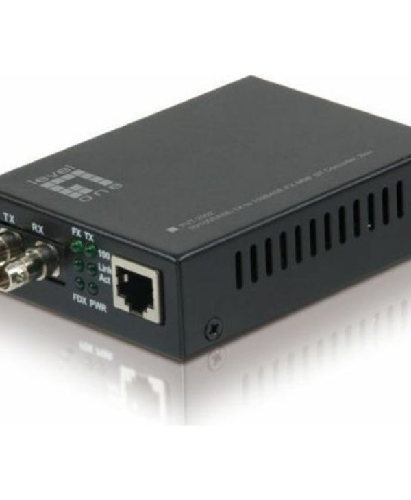LevelOne FVT-2002 RJ45 to ST Fast Ethernet Media Converter