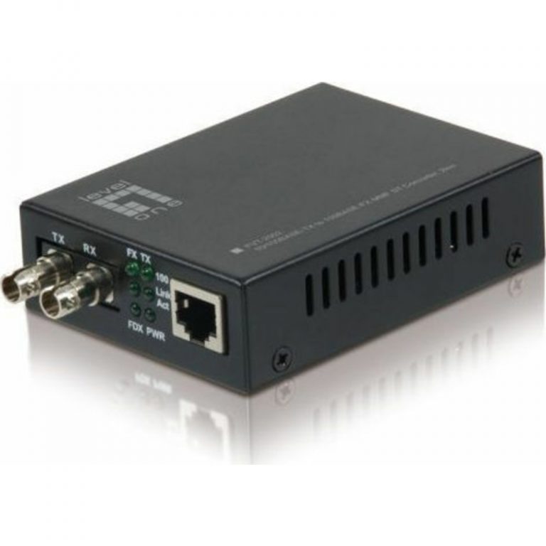 LevelOne FVT-2002 RJ45 to ST Fast Ethernet Media Converter
