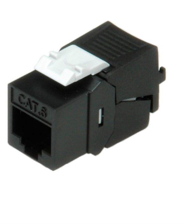 Roline Keystone Cat6 UTP Tool Free Black 26.11.0352-60