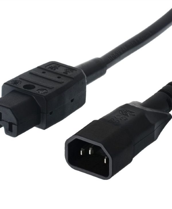 Roline Καλώδιο τροφοδοσίας IEC320 C14C15 2m Black 19.07.1297-1