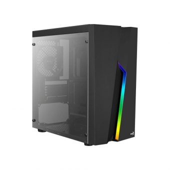 AeroCool Bolt Acrylic Window Mini Tower Black AEROPGSBOLTMINI-BK-R