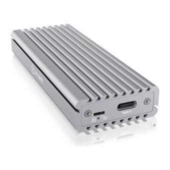 RaidSonic Icy Box External USB-C 3.1 Enclosure for M.2 SSD Silver IB-1817MA-C31