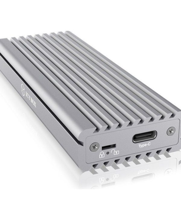 RaidSonic Icy Box External USB-C 3.1 Enclosure for M.2 SSD Silver IB-1817MA-C31
