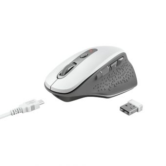 Trust Ozaa Rechargeable Wireless Mouse White 24035