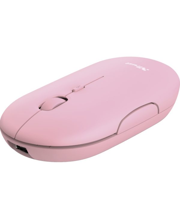 Trust Puck Rechargeable Bluetooth Wireless Mouse Pink 24125