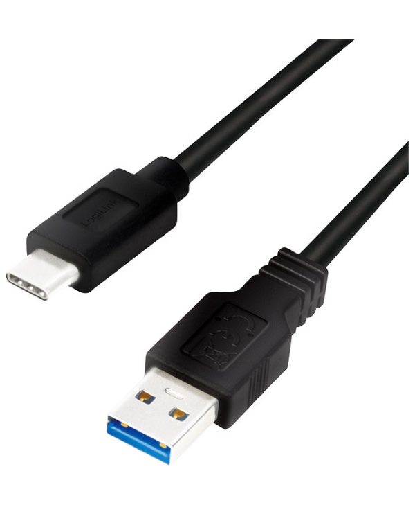 LogiLink USB 3.2 Cable USB-C to USB-A M/M 0.5m Black CU0167
