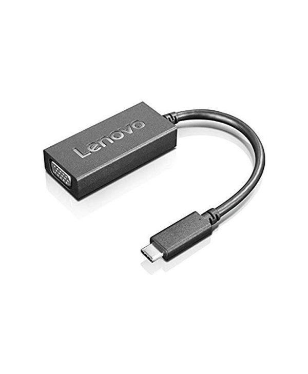 Lenovo Adapter USB-C Male to VGA Female Black 4X90M42956