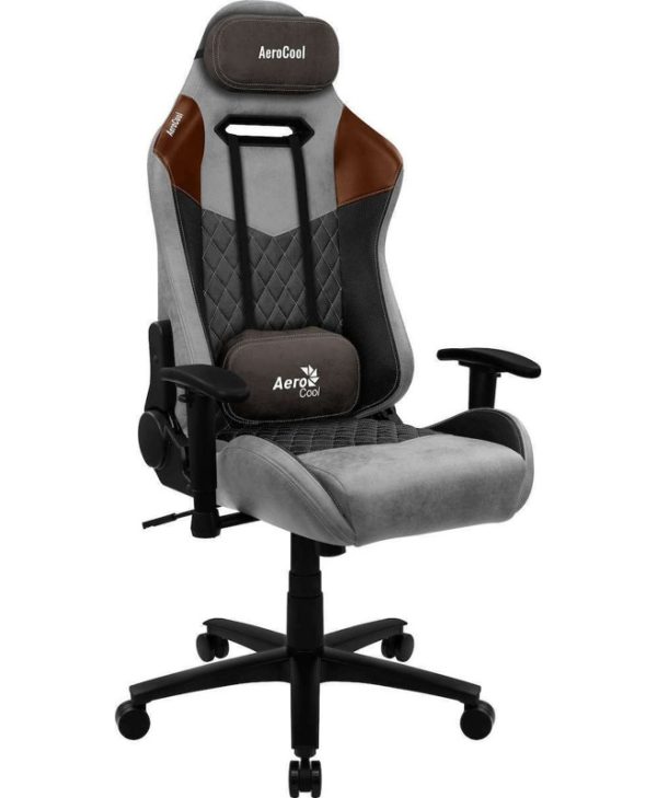 AeroCool Duke AeroSuede Gaming Chair Grey/Brown AEROAC-280DUKE-GREY