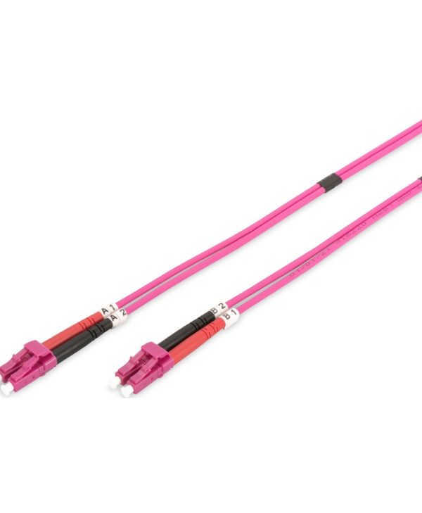 Digitus Fiber Optical LC-LC 50/125 OM4 LSZH 10m Pink DK-2533-10-4