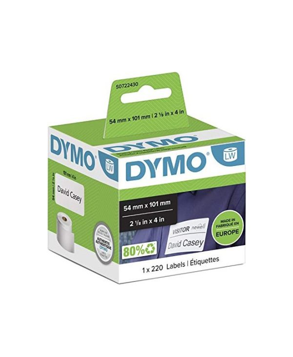 Dymo LabelWriter 99014 Shipping/Name Badge 54x101mm White S0722430
