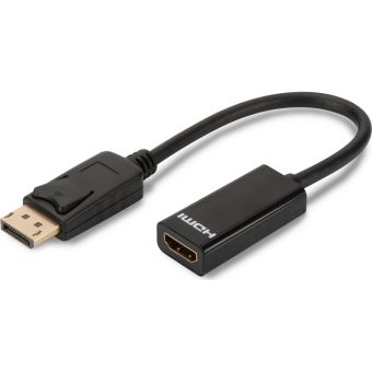 Digitus Cable DisplayPort 1.2 Male to DVI-D Female 0.15m Black AK-340401-001-S