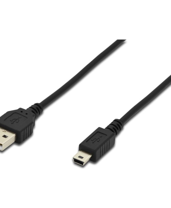 Digitus Mini USB to USB M/M Cable 3m Black AK-300108-030-S