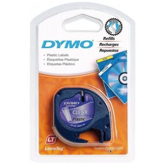 Dymo LetraTag 12267  Band Plastik 12mmx4m Transparent S0721530