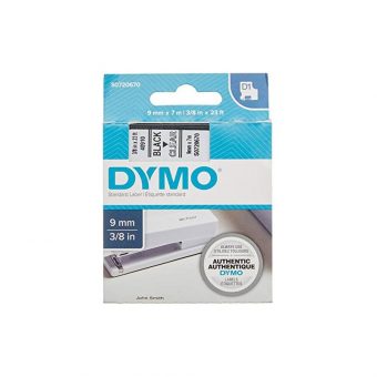 Dymo D1 40910 Standard Tape 9mmx7m Black on Clear S0720670