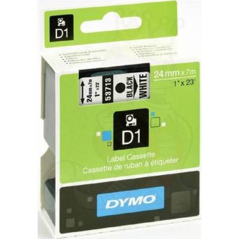 Dymo D1 53713 Standard Tape 24mmx7m Black on White S0720930