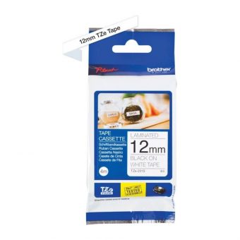 Brother Labelling Tape Cassette Black on White 12mmx4m TZe-231S