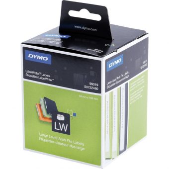 Dymo LabelWriter 99019 Large Lever Arch Labels 190x59mm White S0722480