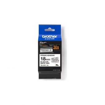 Brother Labelling Tape Cassette Black on White 18mmx8m TZe-S241
