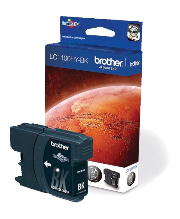 Brother High Yield Ink Cartridge Black 900 Pgs LC1100HYBK