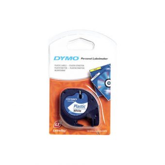 Dymo LetraTag 91221 Plastic Tape 12mmx4m White S0721660
