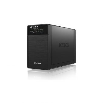 RaidSonic ICY BOX External 2x JBOD system with USB 3.0 for 3.5" HDD Black IB-RD3620SU3