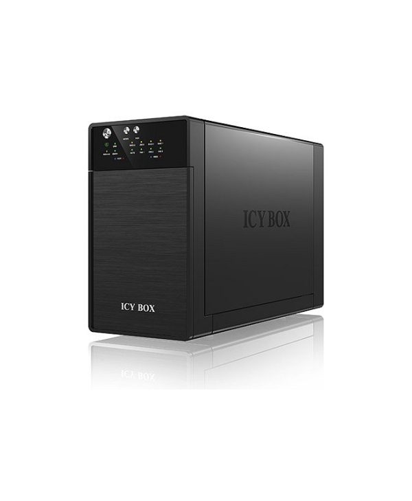 RaidSonic ICY BOX External 2x JBOD system with USB 3.0 for 3.5" HDD Black IB-RD3620SU3