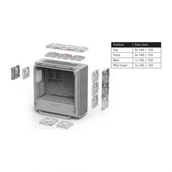 Be Quiet! Silent Base 802 Midi Tower Tempered Glass Black BGW39 - Image 12