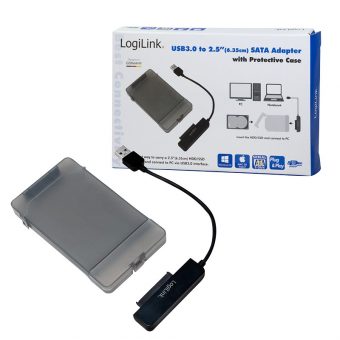 LogiLink External HDD Case 2.5" SATA III USB 3.0 Transparent AU0037 - Image 2