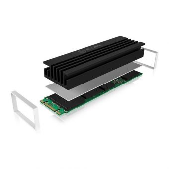 RaidSonic Icy Box M.2 Passive Cooling Black IB-M2HS-70 - Image 2