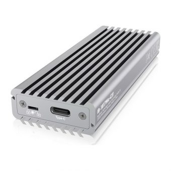 RaidSonic Icy Box External USB-C 3.1 Enclosure for M.2 SSD Silver IB-1817MA-C31 - Image 2