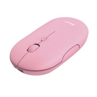 Trust Puck Rechargeable Bluetooth Wireless Mouse Pink 24125 - Image 2
