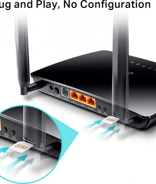 2.TP-Link Wi-Fi4G LTE Router Black TL-MR6500V