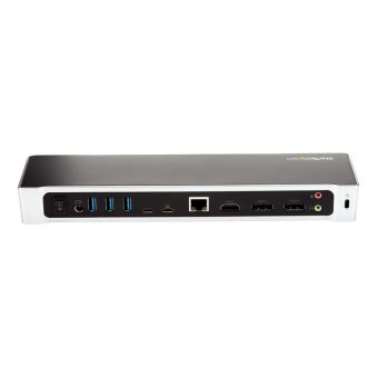 StarTech USB-C 4K Triple MonitorDocking Station with 100W Power Delivery Black DK30CH2DEPUE - Image 3
