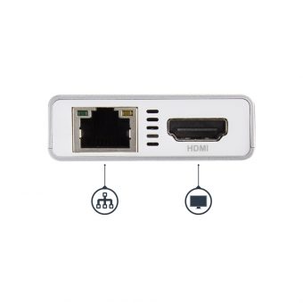StarTech USB-C Travel Docking Station Silver/White DKT30CHPDW - Image 3