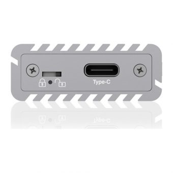 RaidSonic Icy Box External USB-C 3.1 Enclosure for M.2 SSD Silver IB-1817MA-C31 - Image 3