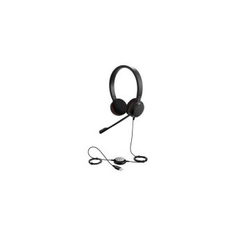 Jabra Evolve 20 MS Wired USB Headset Black 4999-823-109 - Image 3