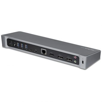 StarTech USB-C 4K Triple MonitorDocking Station with 100W Power Delivery Black DK30CH2DEPUE - Image 4